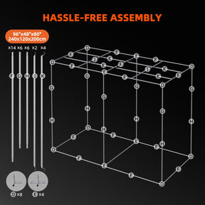 Spider Farmer Growbox 240x120x200 cm Indoor Growzelt