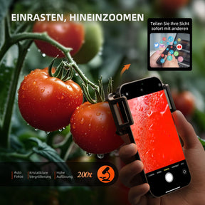 Spider Farmer 200x Mikroskop Lupe für Smartphone