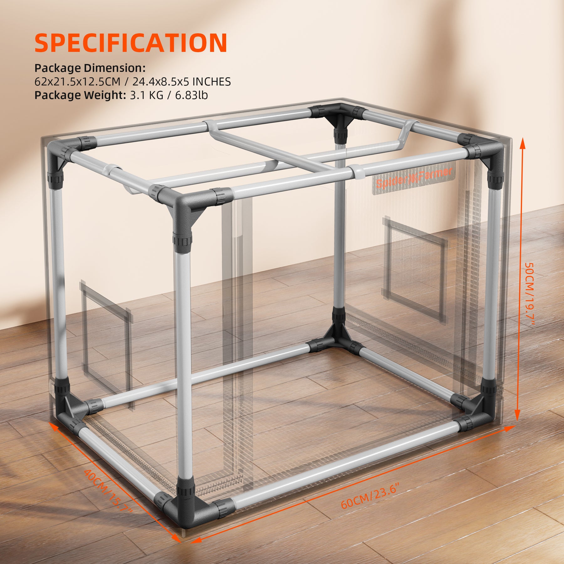 Spider Farmer Growbox Pro 60x40x50 cm