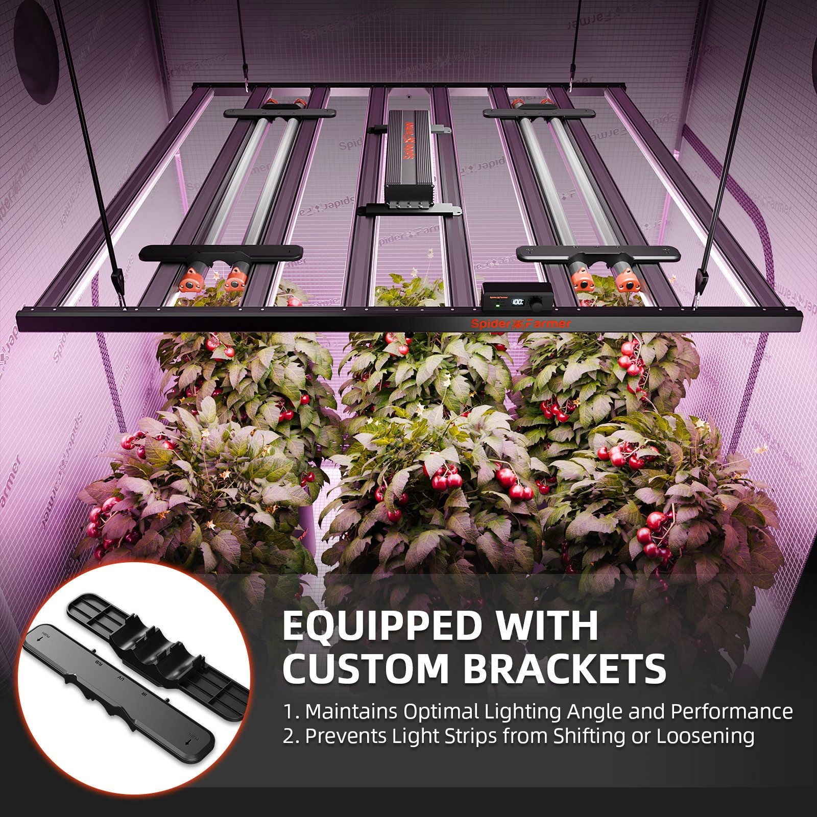 Spider Farmer Zusatzbeleuchtung UV und IR LED 84 Watt