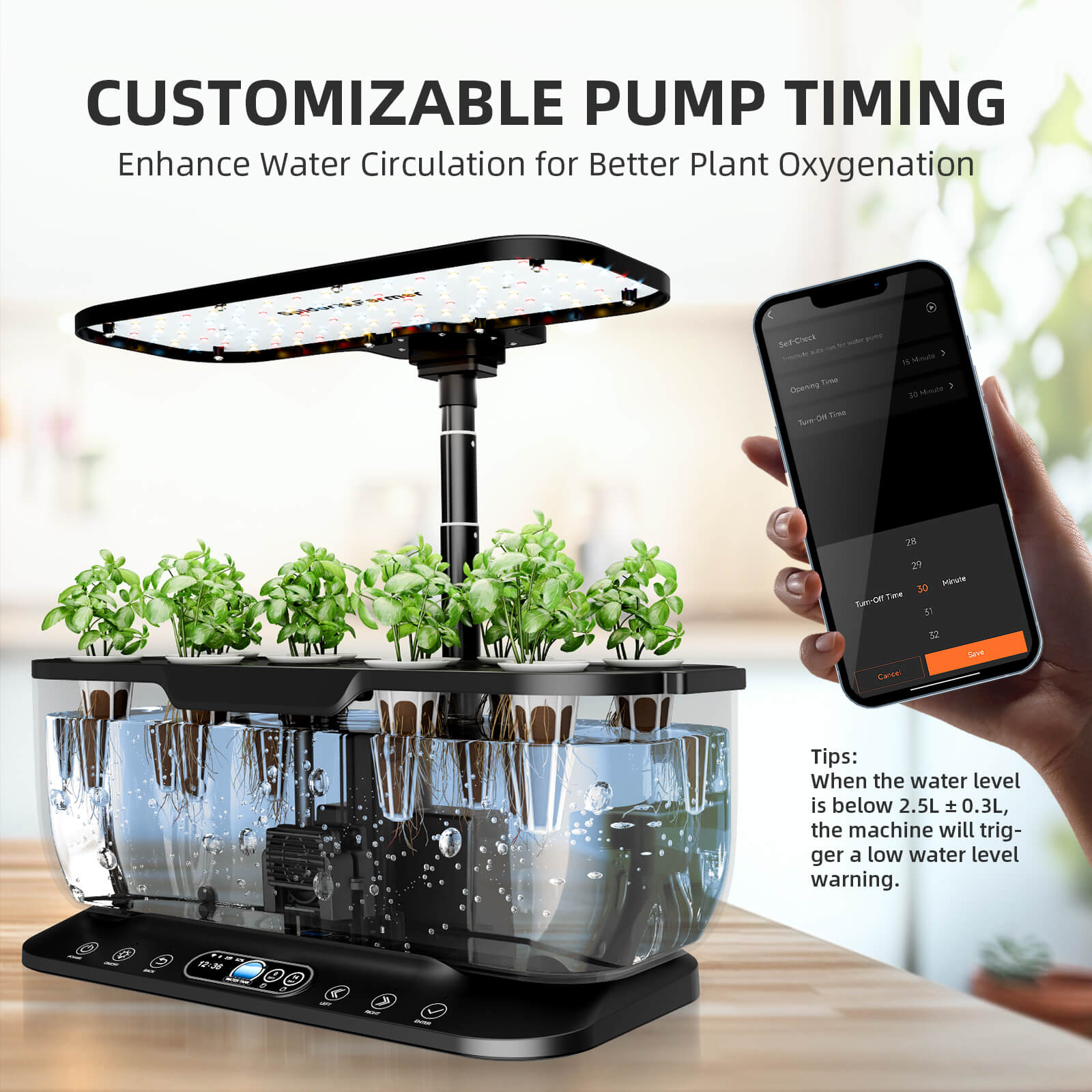 Spider Farmer Smart G12 Hydroponiksystem mit App-Steuerung