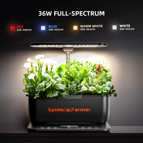Spider Farmer Smart G12 Hydroponiksystem mit App-Steuerung