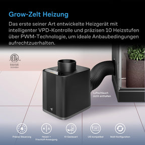 AC Infinity THERMOFORGE T7, 1000W-Heizgerät fürs Growzelt
