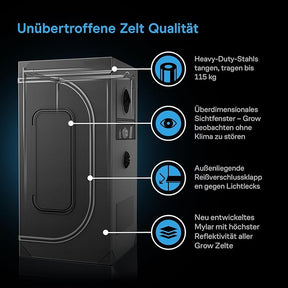AC Infinity CLOUDLAB 894 Advance Grow Zelt 240x120x200