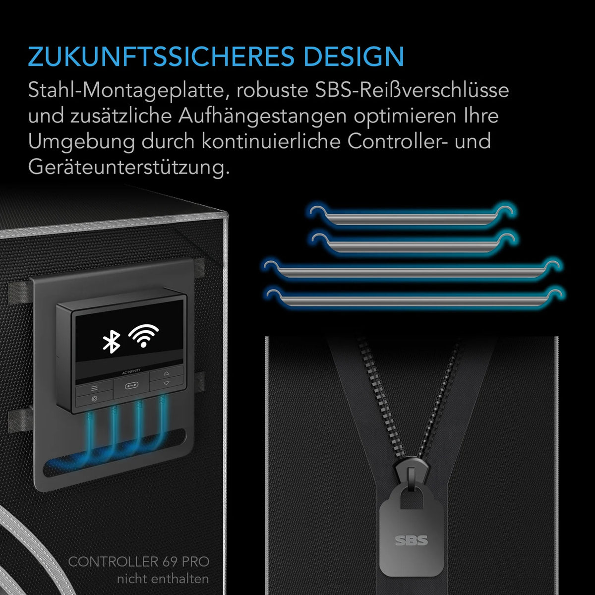 AC Infinity CLOUDLAB 899 Advance Grow Zelt 240x240x200cm