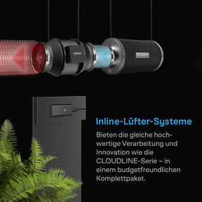 AC Infinity Luftfilter-Set S8 200mm, 1230 m³/h mit Geschwindigkeitsregler