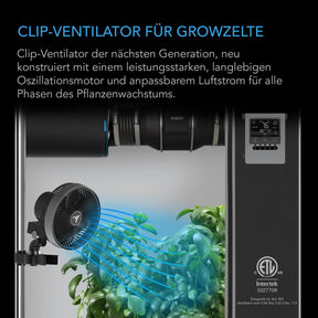 AC Infinity CLOUDRAY A6 Gen 2 oszillierender Growzelt Ventilator