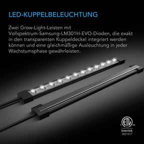 AC Infinity LED Stecklings-Gewächshaus Set mit Höhenverlängerung (Samsung LM301H EVO)