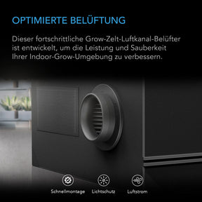 AC Infinity Luftkanal-Abdeckung 200 mm für Growzelte im 2er-Set