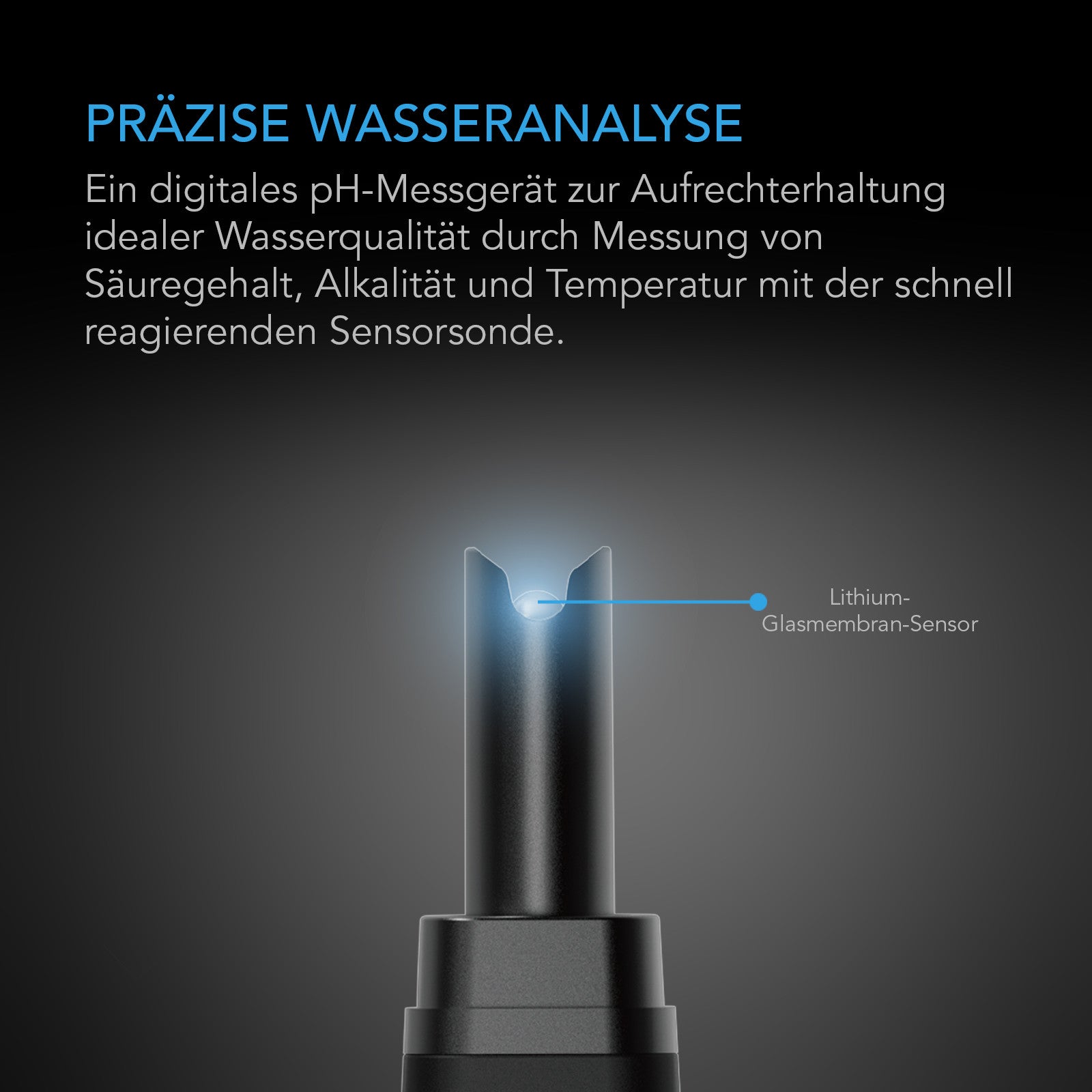 AC Infinity Digitales pH-Messgerät für Wasser