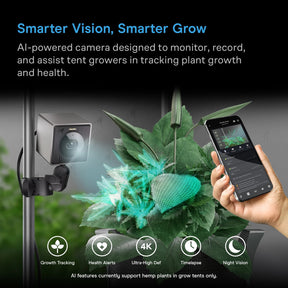 AC Infinity SPECTRON 3 4K KI-Grow-Kamera mit Nachtsicht für Growzelte