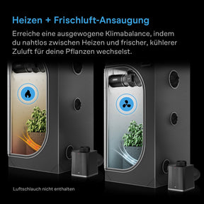 AC Infinity THERMOFORGE S7 1000 W Growzelt Heizung mit 10 Heizstufen und UIS-Steuerung