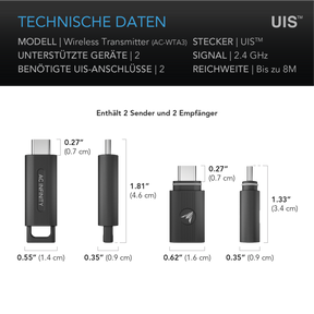 AC Infinity UIS Wireless Kit – Sender und Empfänger Set (2er-Pack)