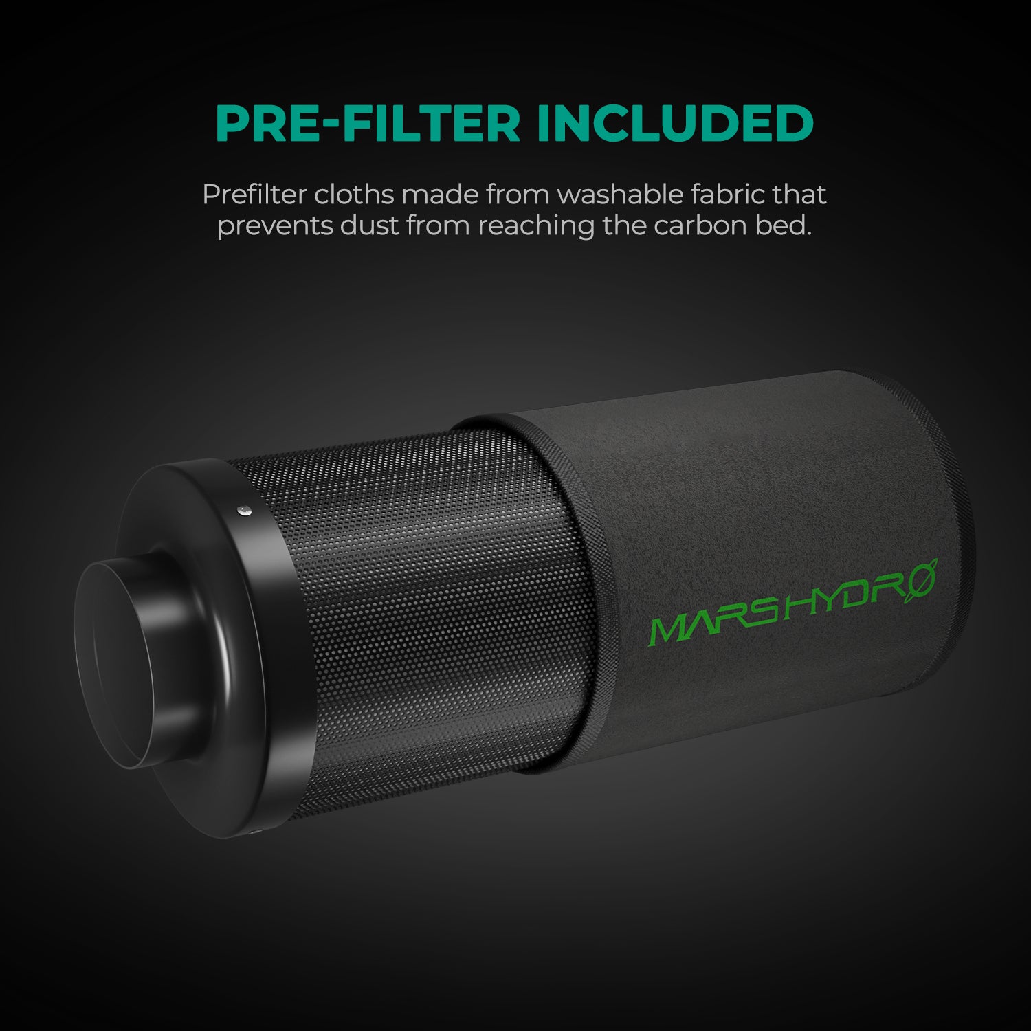 Mars Hydro Aktivkohlefilter 100 mm nachfüllbar
