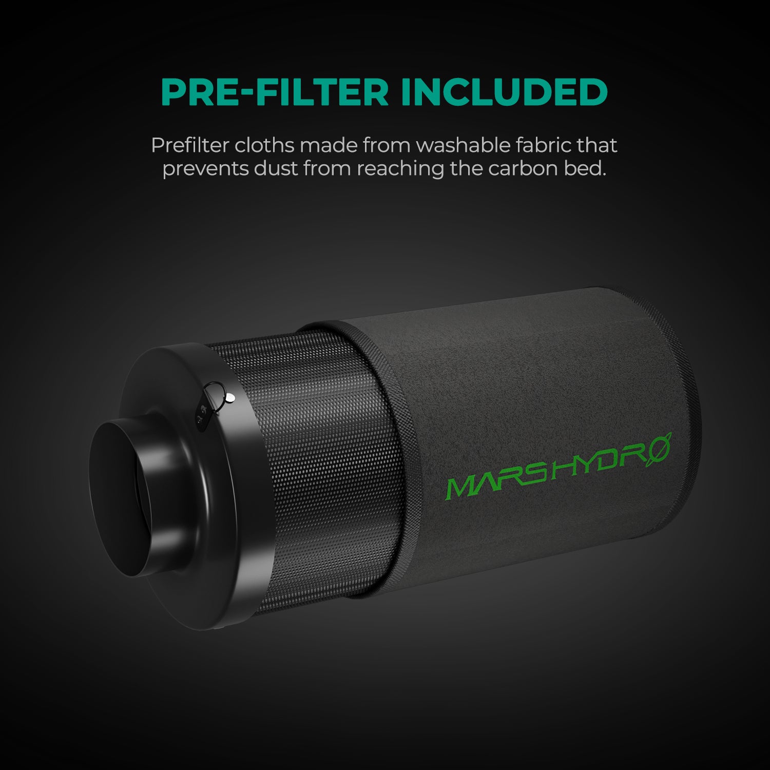 Mars Hydro Aktivkohlefilter 150 mm nachfüllbar