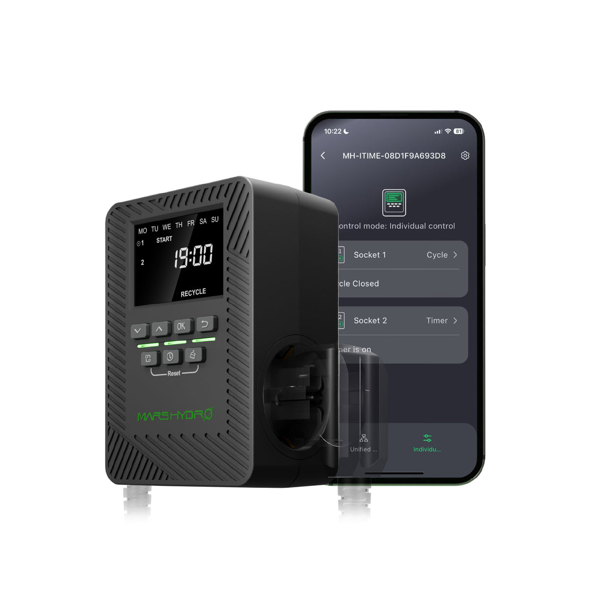 Mars Hydro iTime 2-in-1 Smarte Zeitschaltuhr