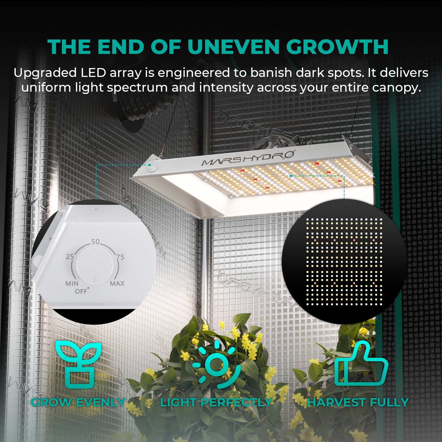 Mars Hydro Komplettset TS 600 100W LED 60x60x140 cm
