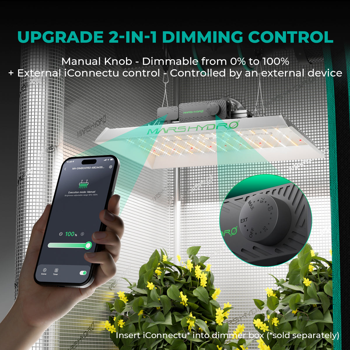 Mars Hydro Komplettset TS 1000 150W LED 80x80x160 cm