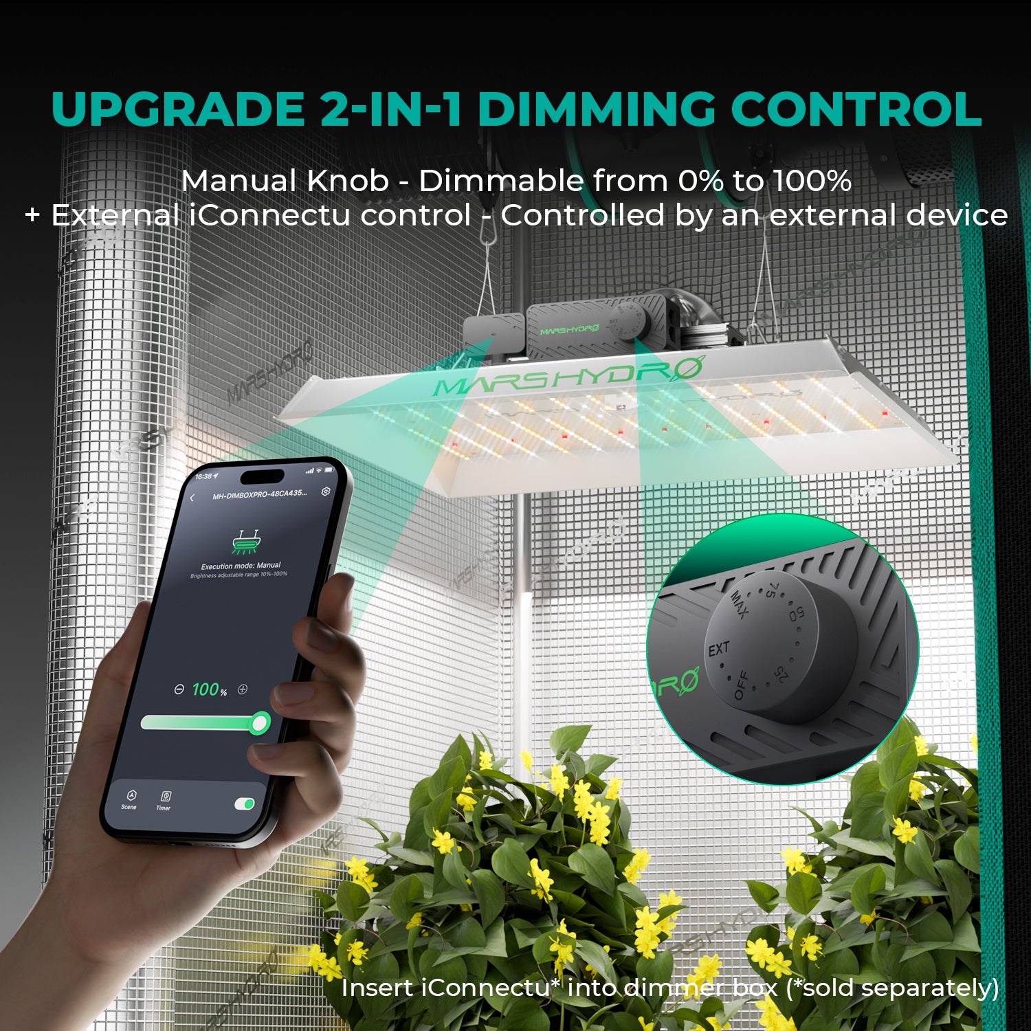 Mars Hydro Komplettset TS 1000 150W LED 80x80x160 cm
