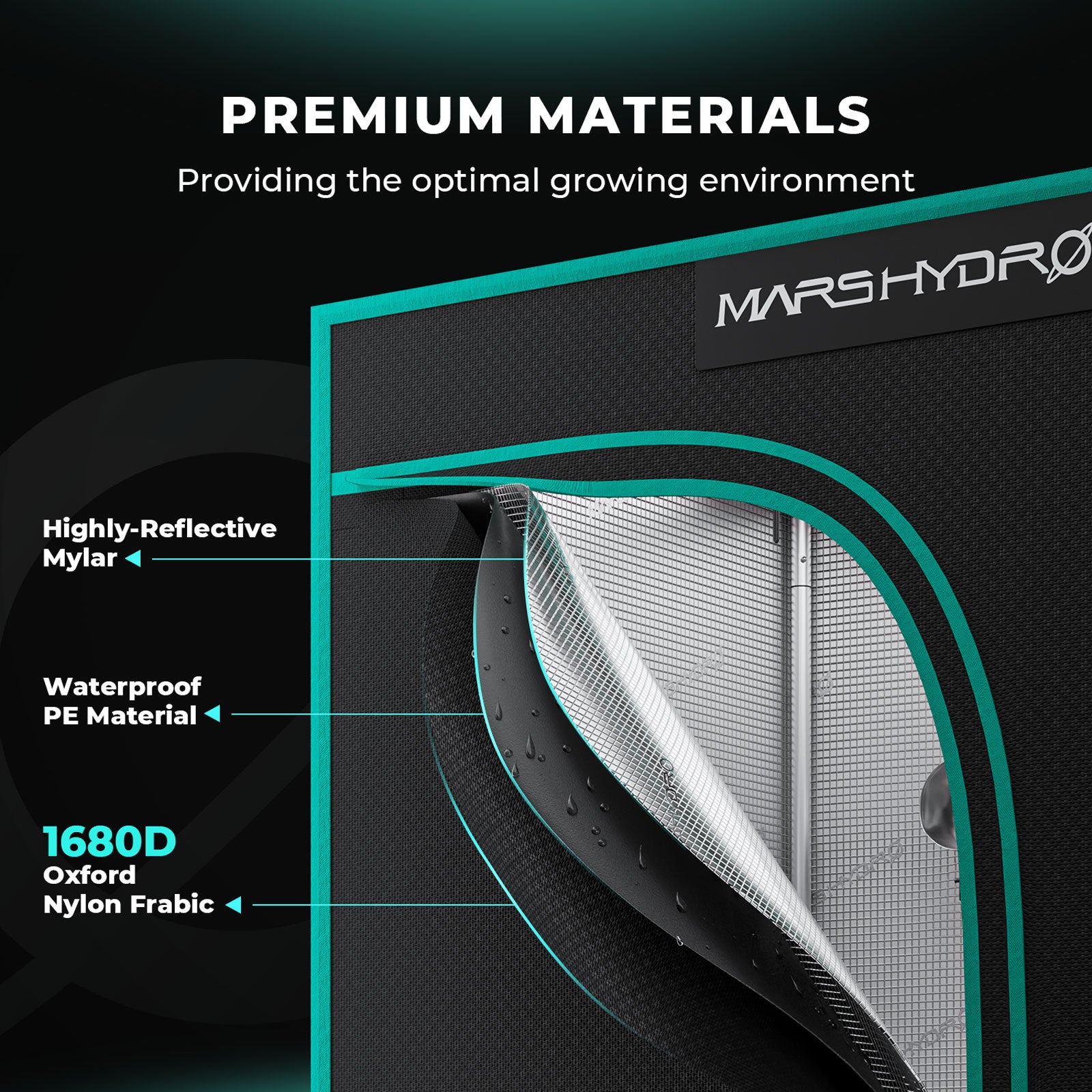 Mars Hydro Komplettset TS 1000 150W LED 80x80x160 cm