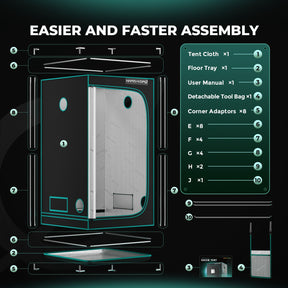 Mars Hydro Growbox 120x120x200 cm
