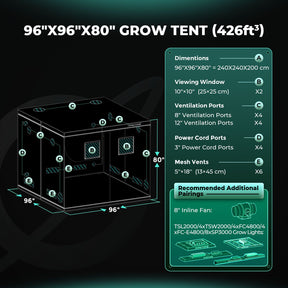 Mars Hydro Growbox 240x240x200 cm