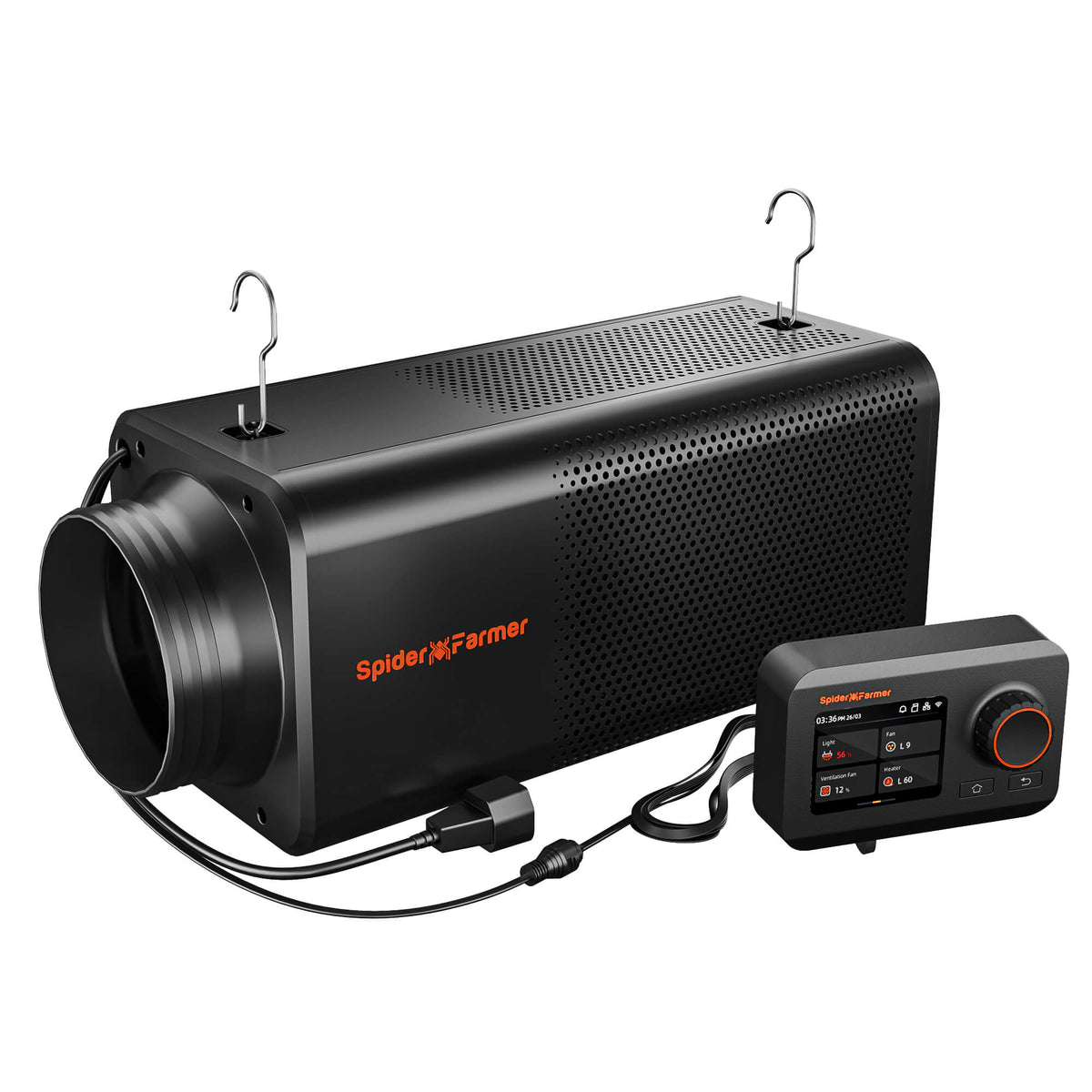 Spider Farmer 2-in-1 Abluftsystem 150mm mit Aktivkohlefilter und GGS-Controller