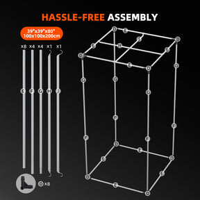 Spider Farmer Growbox 100x100x200 cm Indoor Growzelt