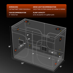 Spider Farmer Growbox 300x150x200 cm Indoor Growzelt XXL