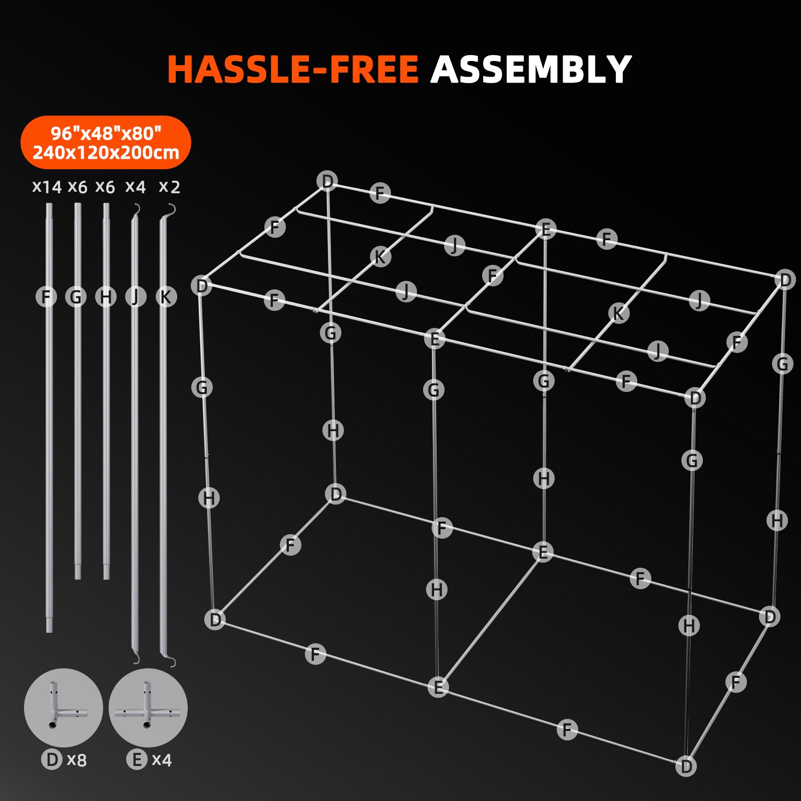 Spider Farmer Growbox 240x120x200 cm Indoor Growzelt