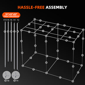 Spider Farmer Growbox 240x120x200 cm Indoor Growzelt
