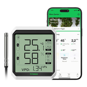 VIVOSUN AeroLab THB1S Bluetooth Thermometer mit Sensor