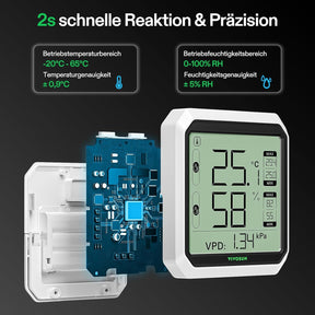 VIVOSUN AeroLab THB1S Bluetooth Thermometer mit Sensor