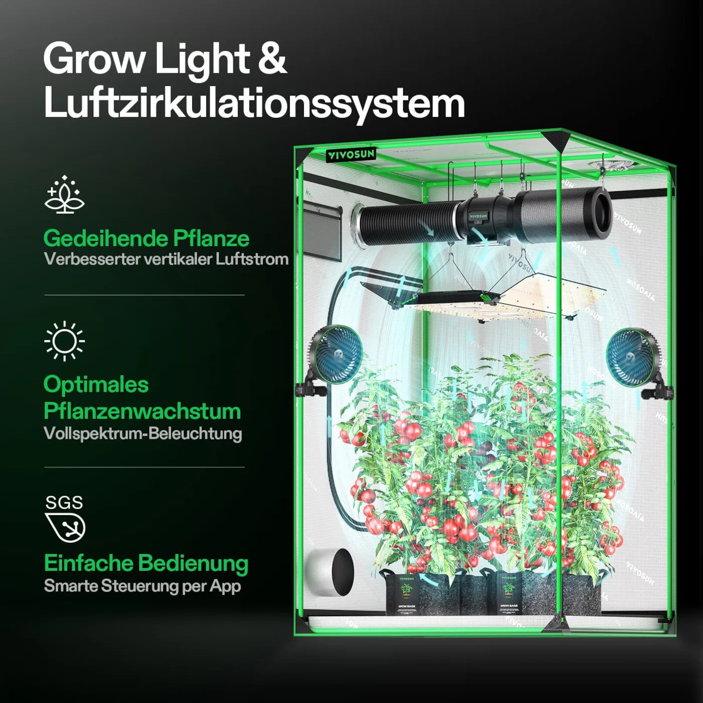 VIVOSUN AeroLight Wing AW400SE LED Growlampe 400W