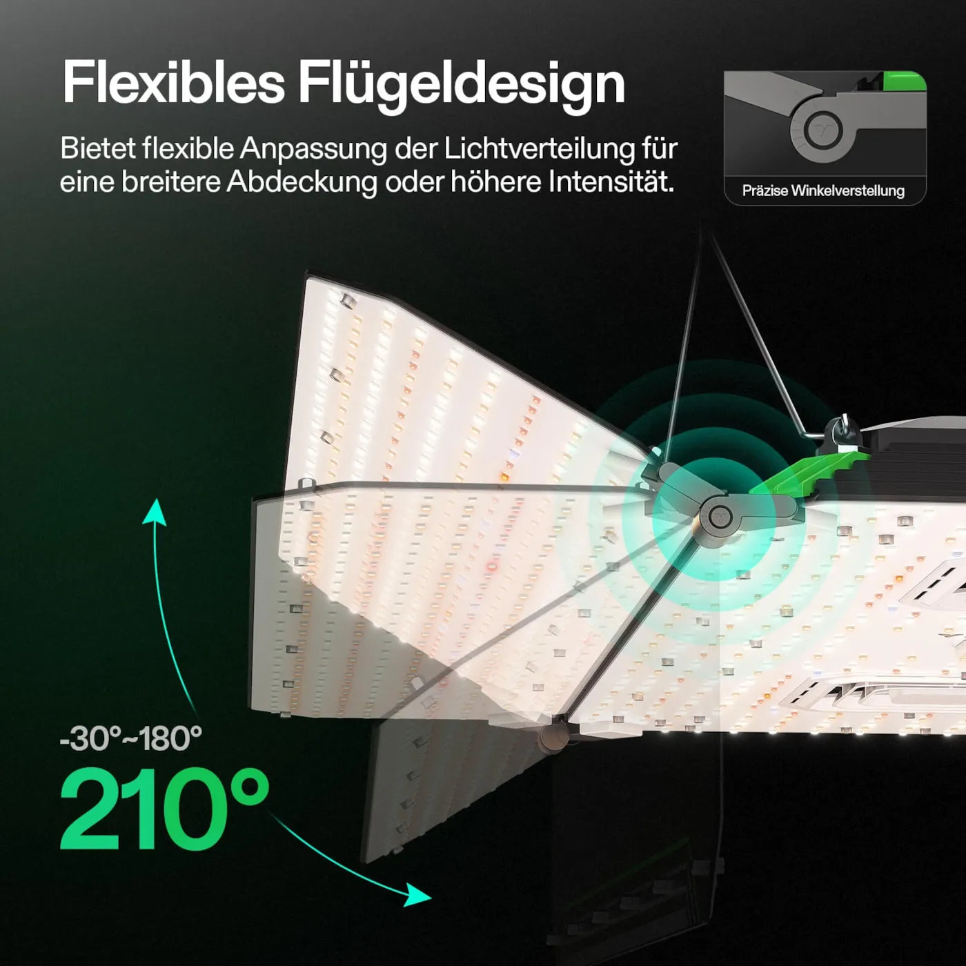 VIVOSUN AeroLight Wing AW400SE LED Growlampe 400W