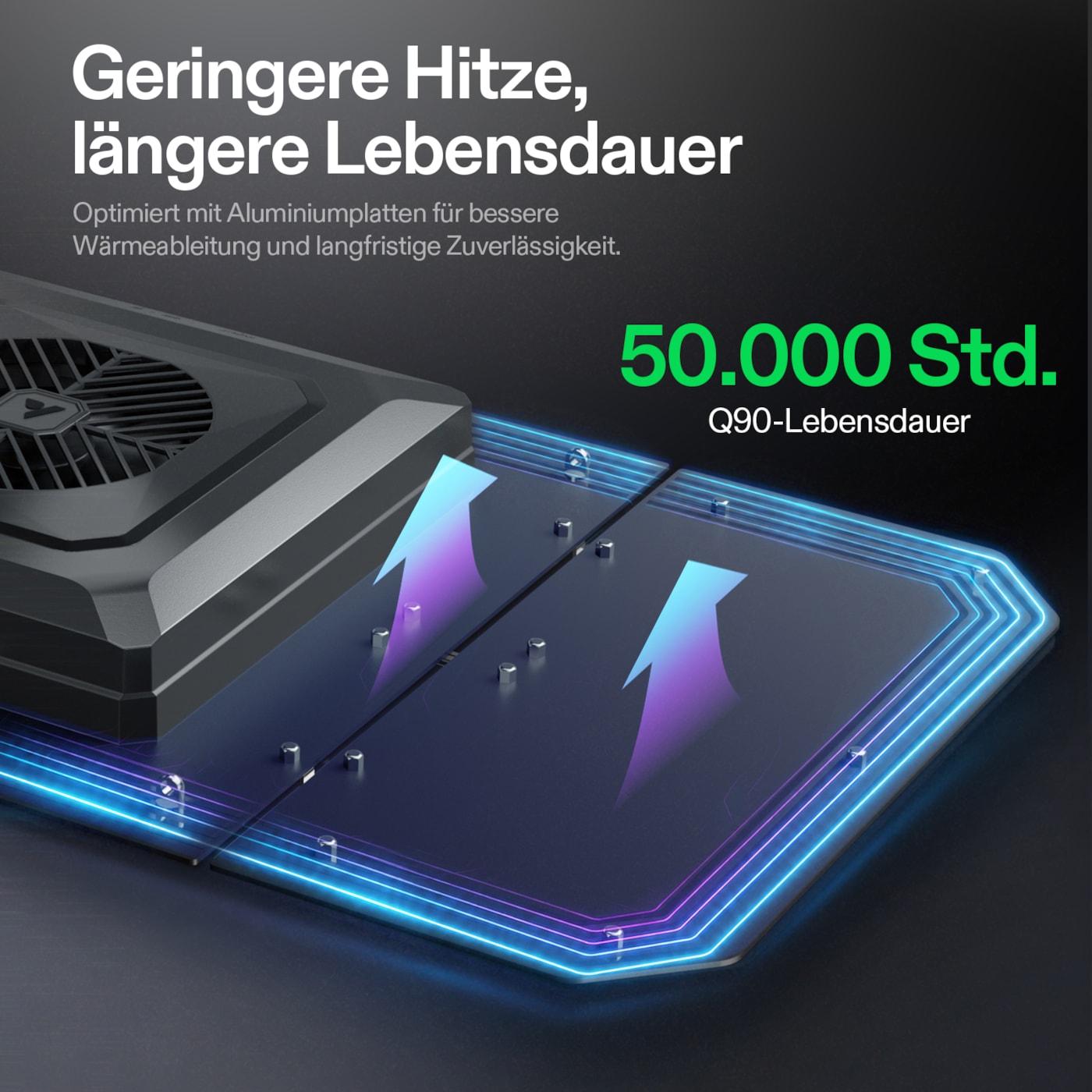 VIVOSUN AeroLight Gen2 240W LED Grow Lampe mit Umluftsystem