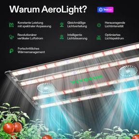 VIVOSUN AeroLight Gen2 320W LED Grow Lampe mit Umluftsystem