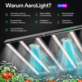 VIVOSUN AeroLight Gen2 550W LED Grow Lampe mit Umluftsystem