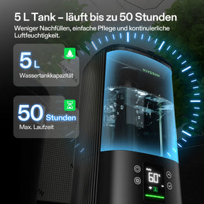 VIVOSUN AeroStream Luftbefeuchter 5 Liter