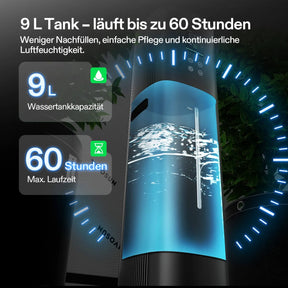 VIVOSUN AeroStream H09 Luftbefeuchter 9 Liter