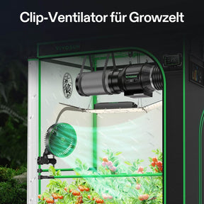 VIVOSUN AeroWave E6 Gen2 Clip-Ventilator Ø 15 cm
