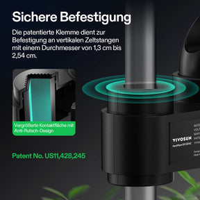 VIVOSUN AeroWave E6 Gen2 Clip-Ventilator Ø 15 cm