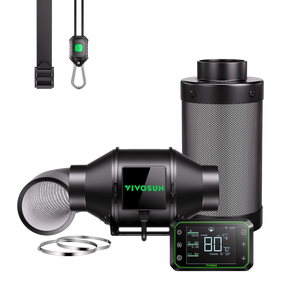 VIVOSUN AeroZesh G4 Smart Luftfiltration Kit 10 cm mit E42A Controller