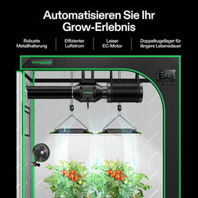 VIVOSUN AeroZesh G4 Smart Luftfiltration Kit 10 cm mit E42A Controller
