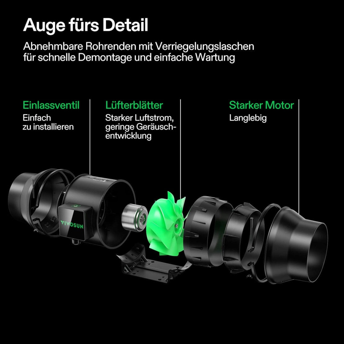 VIVOSUN AeroZesh G6 Smart Luftfiltration Kit 15 cm mit E12-Geschwindigkeitsregler