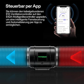 VIVOSUN AeroZesh G8 Smart Luftfiltration Kit 20 cm mit E12-Geschwindigkeitsregler