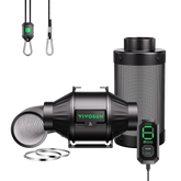VIVOSUN AeroZesh T4 Smart Luftfiltration Kit 10 cm mit E12-Geschwindigkeitsregler