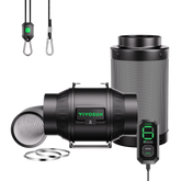 VIVOSUN AeroZesh T6 Smart Luftfiltration Kit 15 cm mit E12-Geschwindigkeitsregler