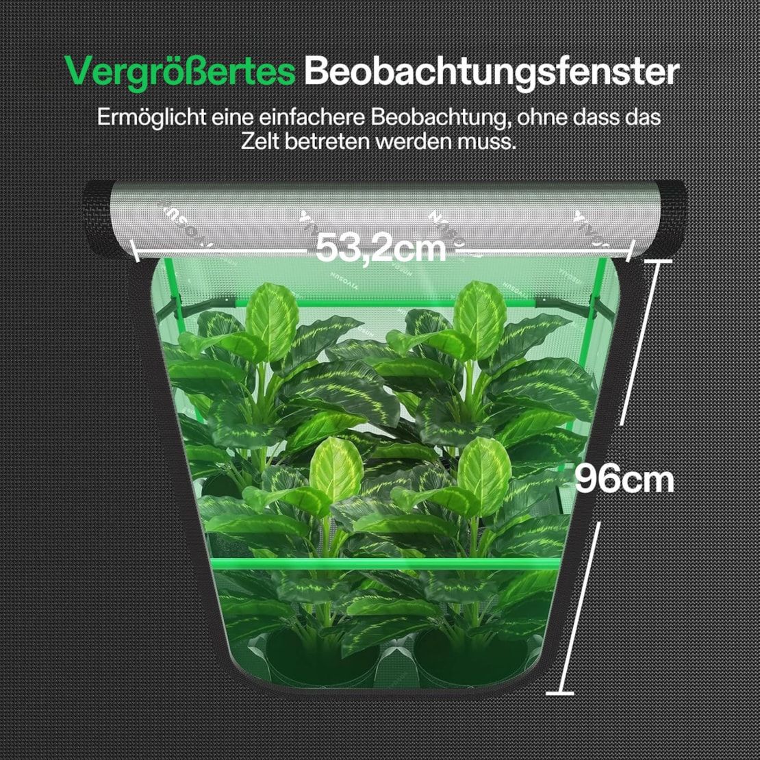 VIVOSUN Growbox Pro 120×120×200 cm