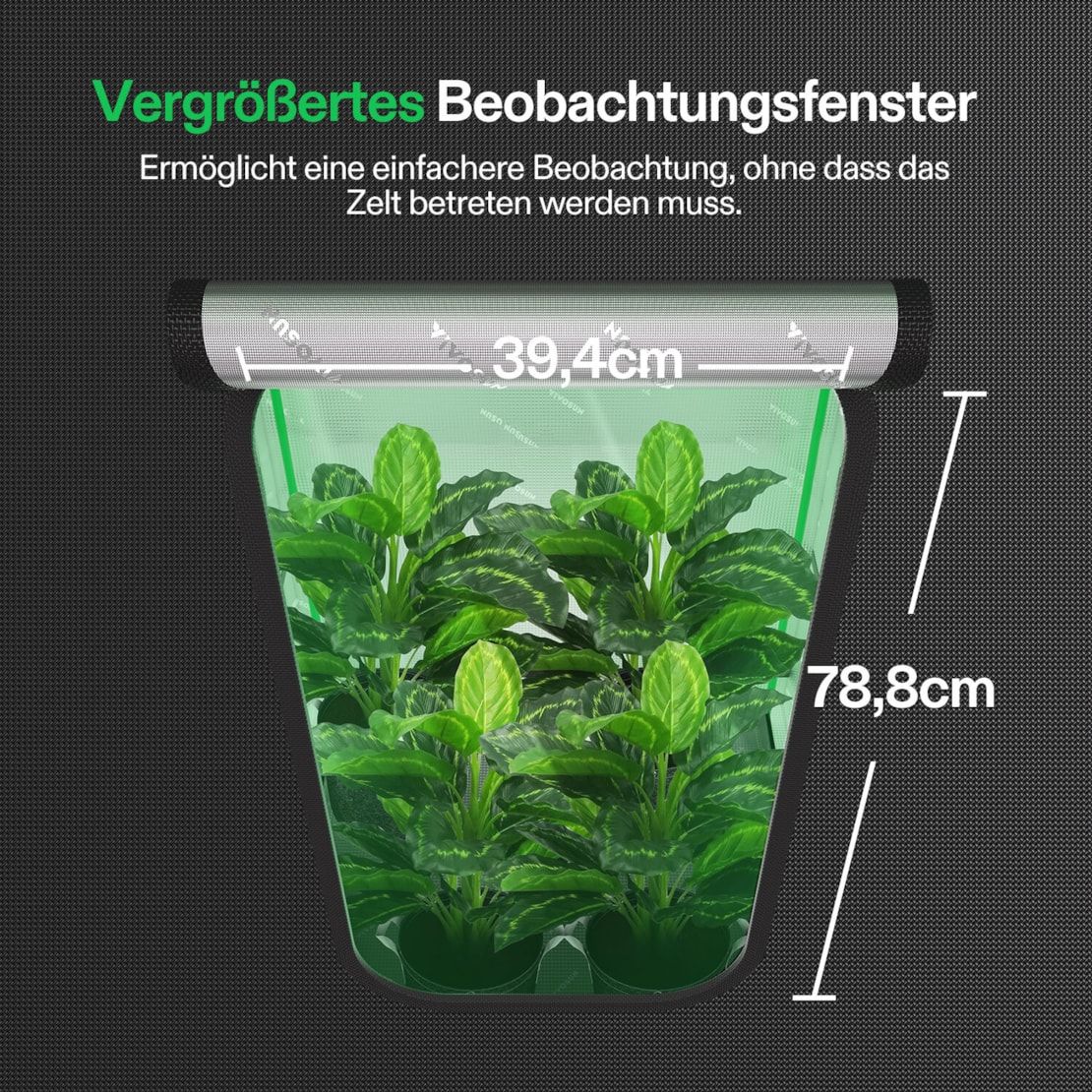 VIVOSUN Growbox Pro 80×80×160 cm